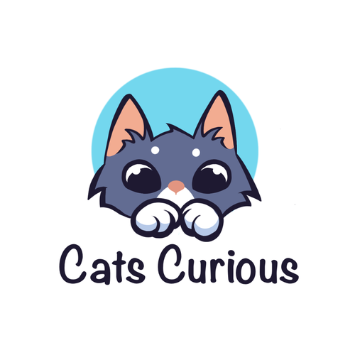 Logo design for "Cat Curious" cat blog and resource site Design by Stenaleo