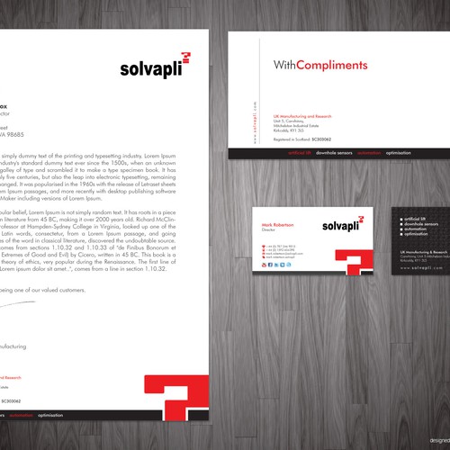 Create the next stationery for solvapli Design by DesignsTRIBE