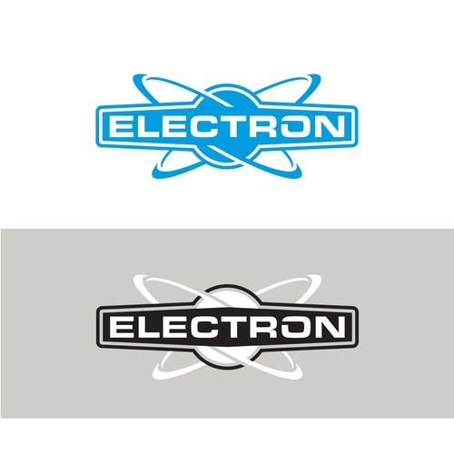 Newlogo designwith the electron drawn as a solid logo Diseño de Xisco™