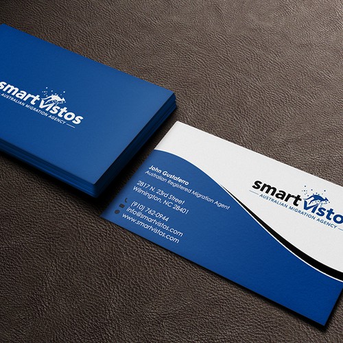 We need a great and creative business card for an Australian Migration Agency. Design by ivan!