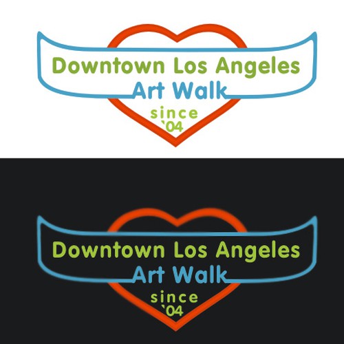 Downtown Los Angeles Art Walk logo contest Design by Foal