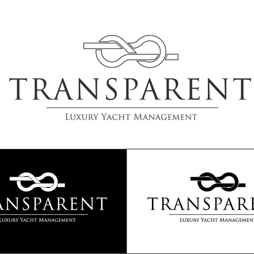 logo for TRANSPARENT Luxury Yacht Management Design by m4rio