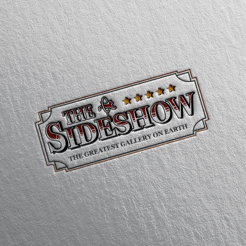 Logo for The Sideshow - a whimsical art gallery Design by G+D
