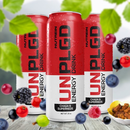 NEW ENERGY DRINK Design by Aleina Co.