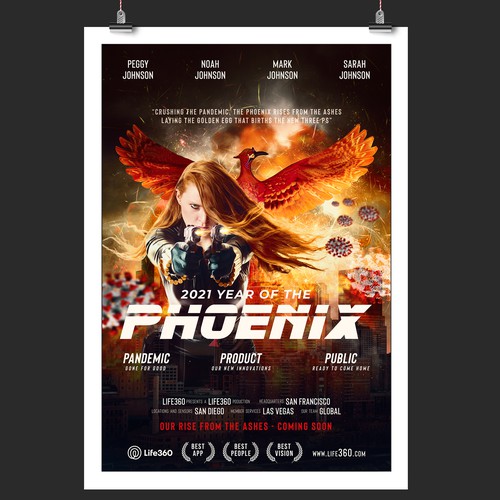 Fun Faux Movie Poster for a Public Company - 2021 Phoenix Design by BatangKalye