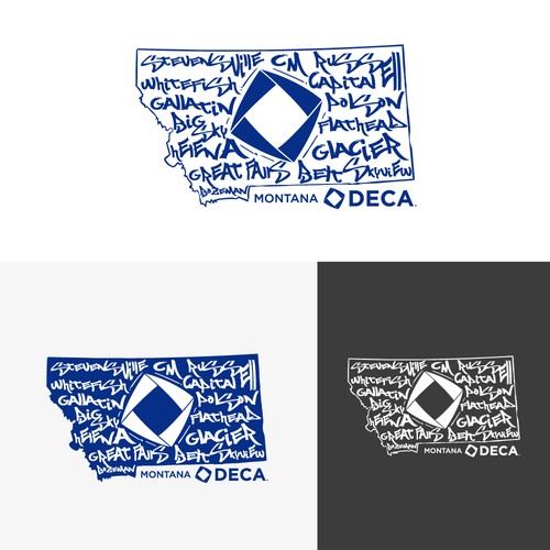 Montana DECA Diseño de Amillustration
