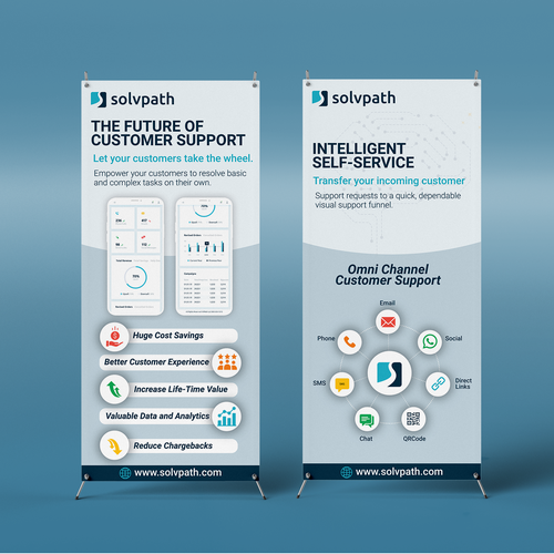 Self-Service Support Pop Up Banner Design by GD @rtist