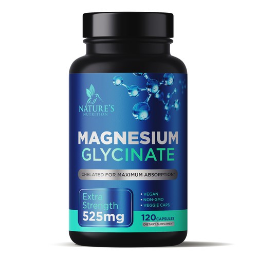 Natural Magnesium Glycinate Design needed for Nature's Nutrition Design by gs-designs