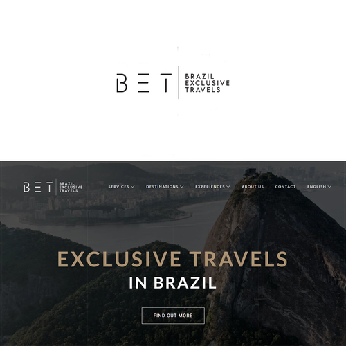 Looking for minimalist logo for a luxury travel agency in Brazil Design by mdsgrafix