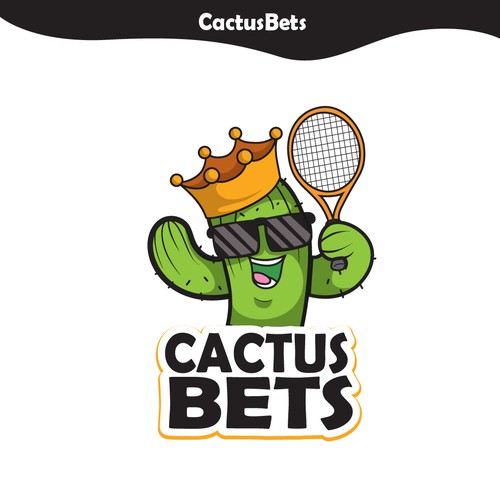 Cactusbets - professional but playful football betting logo