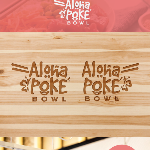 Create a young and trendy logo for a "Poke Bowl" restaurant in Hawaiian style Design by -NLDesign-