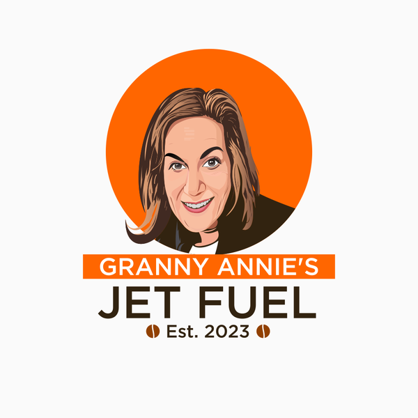 Design by PIXSIA™ titled "Granny Annie's Jet Fuel"
