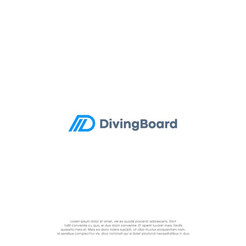 Trading App Logo "Diving Board" Design by oakbrand™