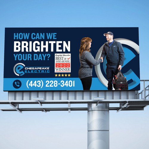 Chesapeake Electric Billboard Design by BrainStorm.