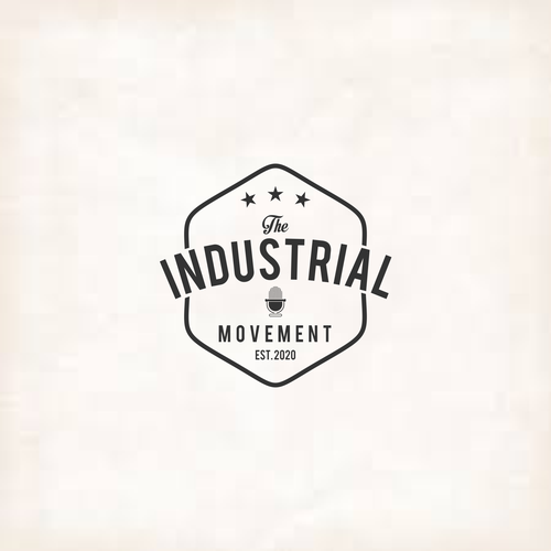 VINTAGE INDUSTRIAL PODCAST LOGO Design réalisé par nutronsteel