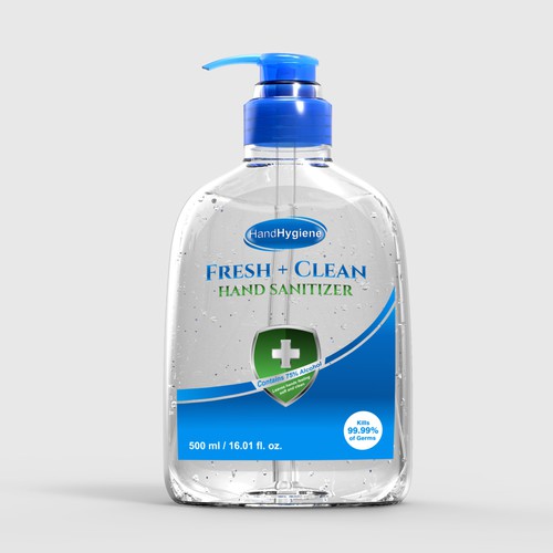 Hand Sanitizer Product Label / Logo Design Design by Mitarim
