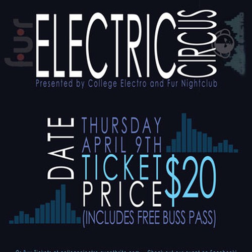 New postcard or flyer wanted for ELECTRIC CIRCUS デザイン by Kaila Leigh