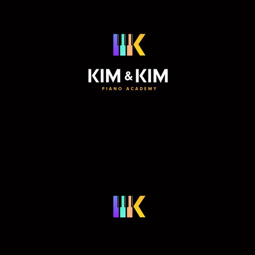 Logo to appeal adult piano students for online piano school called Kim & Kim Piano Academy Design by Matt *