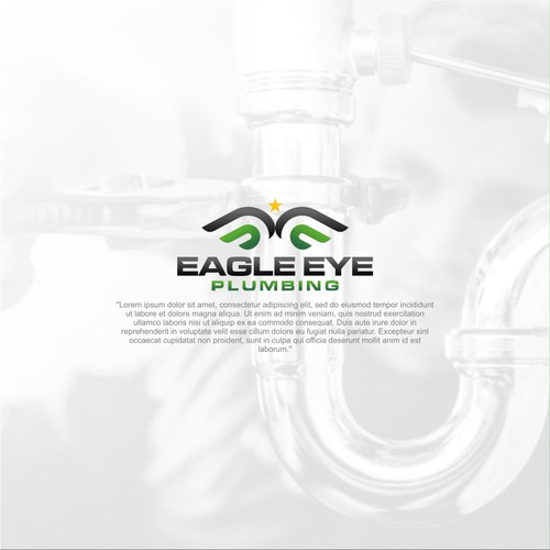 Eye catching and very marketable logo for plumbing company. The company name is Eagle Eye Plumbing Design by ElVano_Eiji ✔
