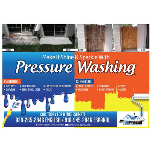 R U a real artist? Pro Pressure Washing & Painting flyer creation ...