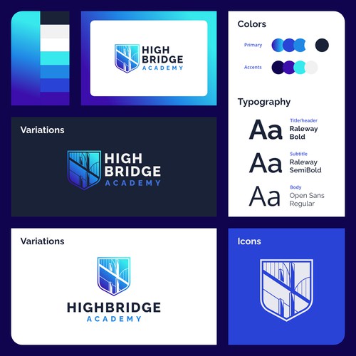 High Bridge Academy Brand Refresh: Logo and Colors Revamp Needed! Design by Potatohead Std.