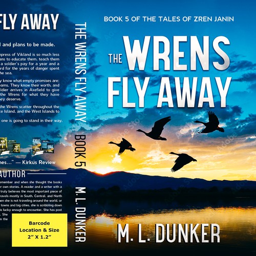 Cover Contest For A Fiction Series The Wrens Fly Away - Book 5 Diseño de Anastasia Brenych