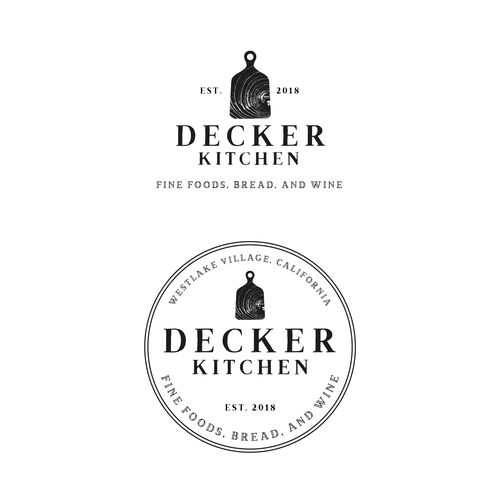 Create a rustic artisan logo for Decker Kitchen Design by EWMDesigns