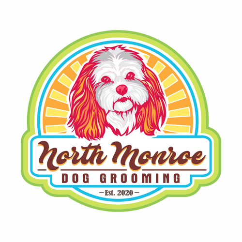 Dog grooming logo with vintage feel. Ontwerp door d'jront