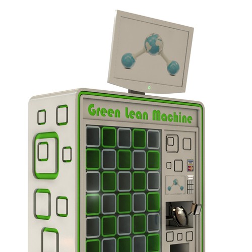 Stylistic Vending Machine - Green Lean Machine