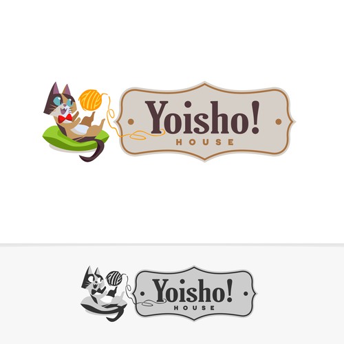 Cute, classy but playful cat logo for online toy & gift shop Design by Aries N