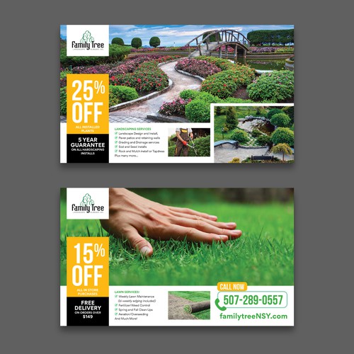 Designs | Design our spring landscape marketing postcard | Postcard ...