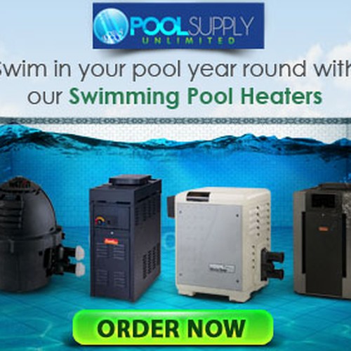 Pool Supply Banner Ads Design by Underrated Genius