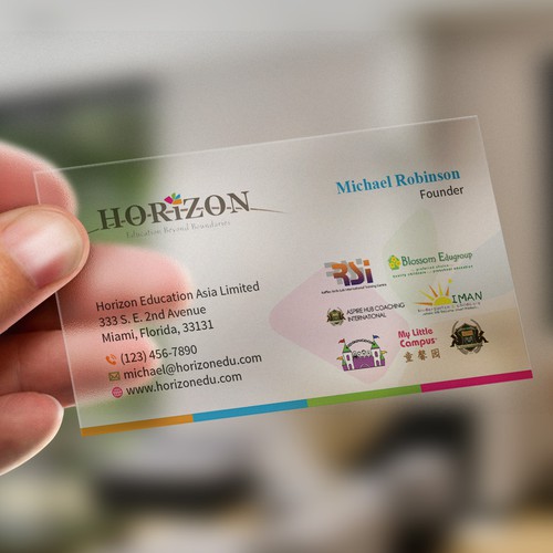 Impactful business card design for an educational platform Design by Tcmenk
