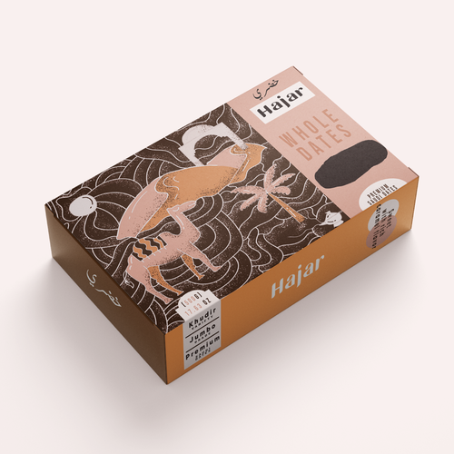 Dates Fruit Packaging Design Design by Harsh Siwach