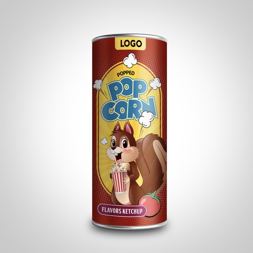 Premium Quality Popped Pop Corn Packaging Design réalisé par sougatacreative