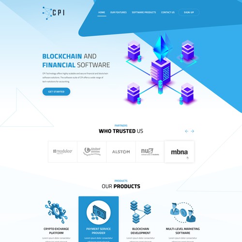 Design di Website for software and marketing company with huge experience in crypto and finance di OMGuys™