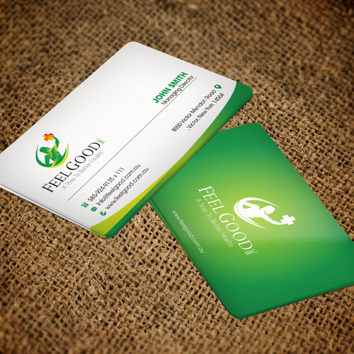 A Step To Better Health - Business card for the medical industry Design by FK_Designs