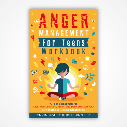Awesome book cover to help teens rock at life! Design by Rocío Martín Osuna