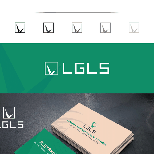 Logo/Business cards for a Lawn maintenance company Design by Sabrinain