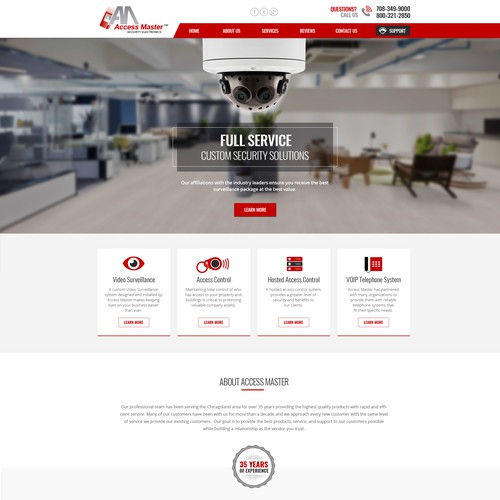 Landing Page - Access Master Design by Anutik