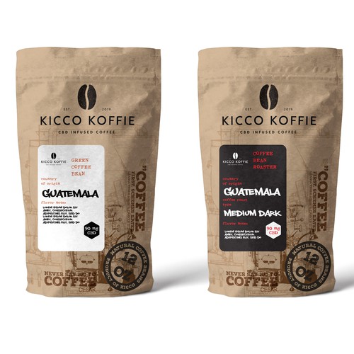 Industrial Modern Coffee Bag & Label Design | Product ...
