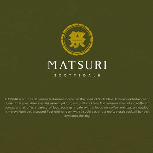 Logo for a Japanese Restaurant with a Rooftop Bar Design by Emethrome