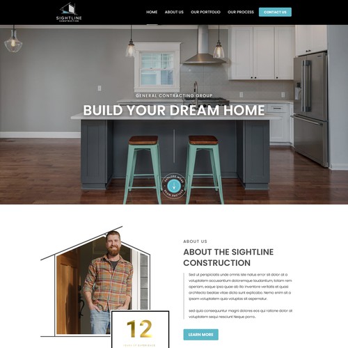 Designs | build a website for a boutique home builder | WordPress theme ...