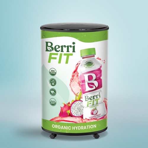 Branded Beverage Cooler Design by maxgraphic