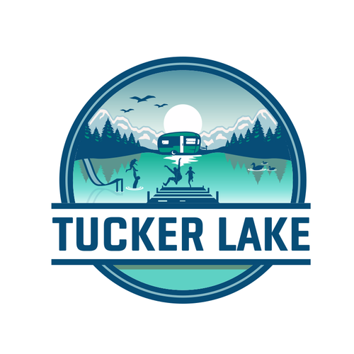 Design a playful logo for a lake waterpark and RV campground Design by ekhodgm