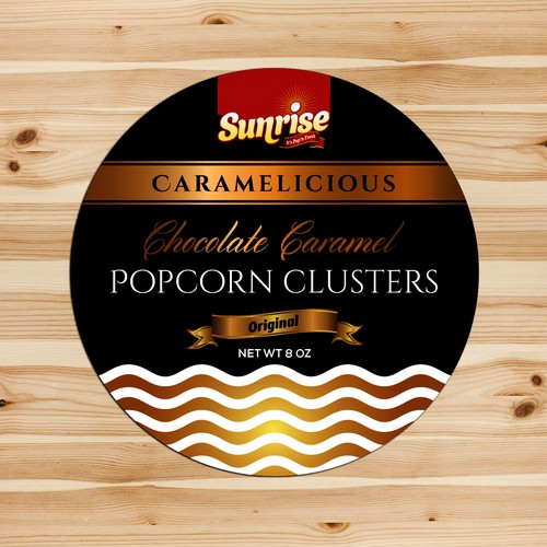 Design caramel popcorn is indulging >>> with YOUR ***sticker*** design >>>> por zzzArt