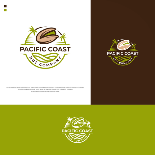 Simplistic logo for a California pistachio company Design by MotionPixelll™
