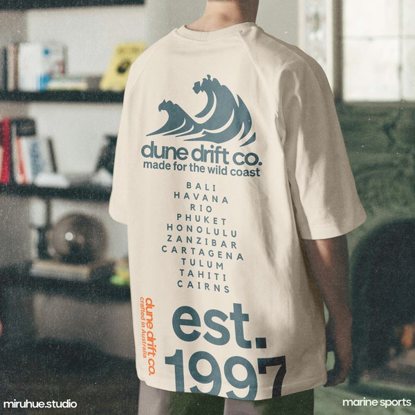 Merch for a marine sports brand.