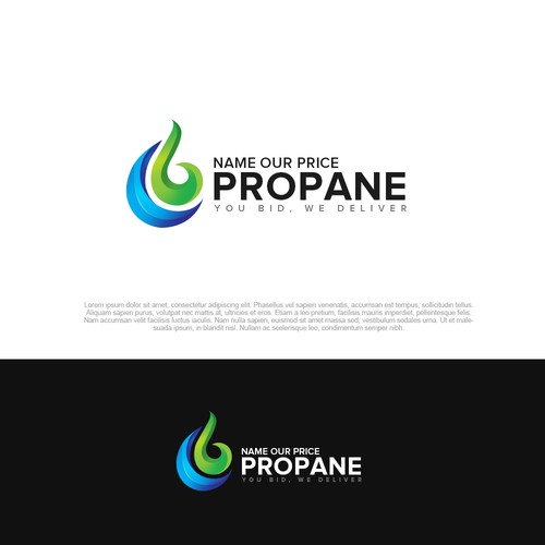 we need a design that will grab the eye for ordering propane and propane pricing. Diseño de pixelgrapiks