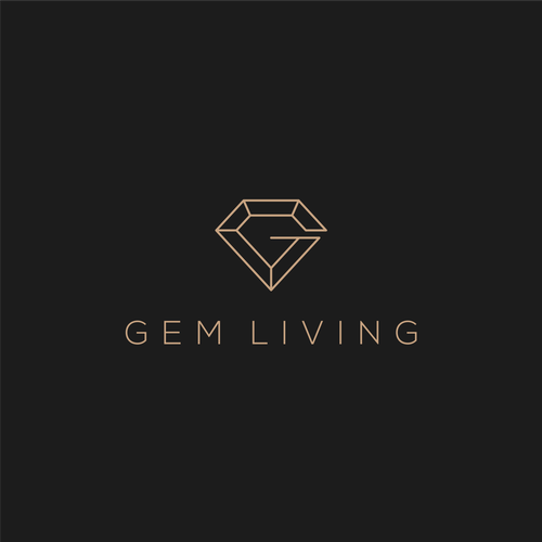 Geometrical, minimalist, modern brand design for Gem Living Design by ahza99™